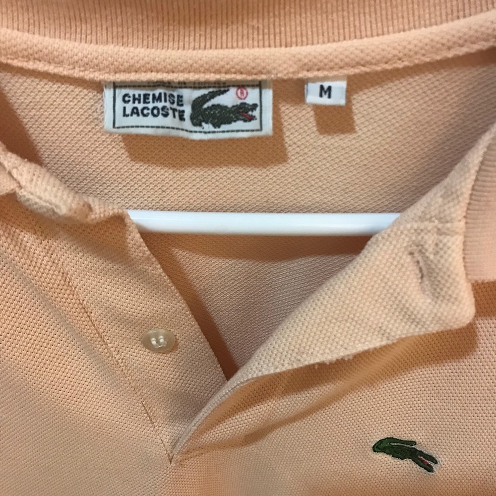 Lacoste Peach Men’s Polo Size M Worn Once